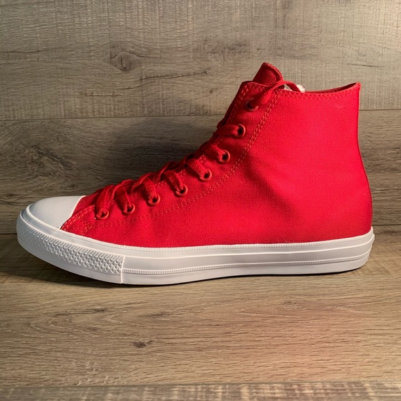 Converse Chuck Taylor Hi Salsa Red White - Picture 3 of 4
